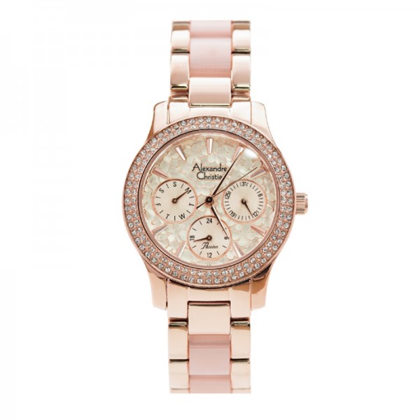 Alexandre Christie AC 2932 Rosegold Flower BFBRGLNPN